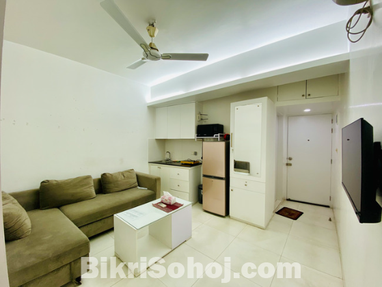 Furnished 2-Room Flat Rent in Bashundhara R/A